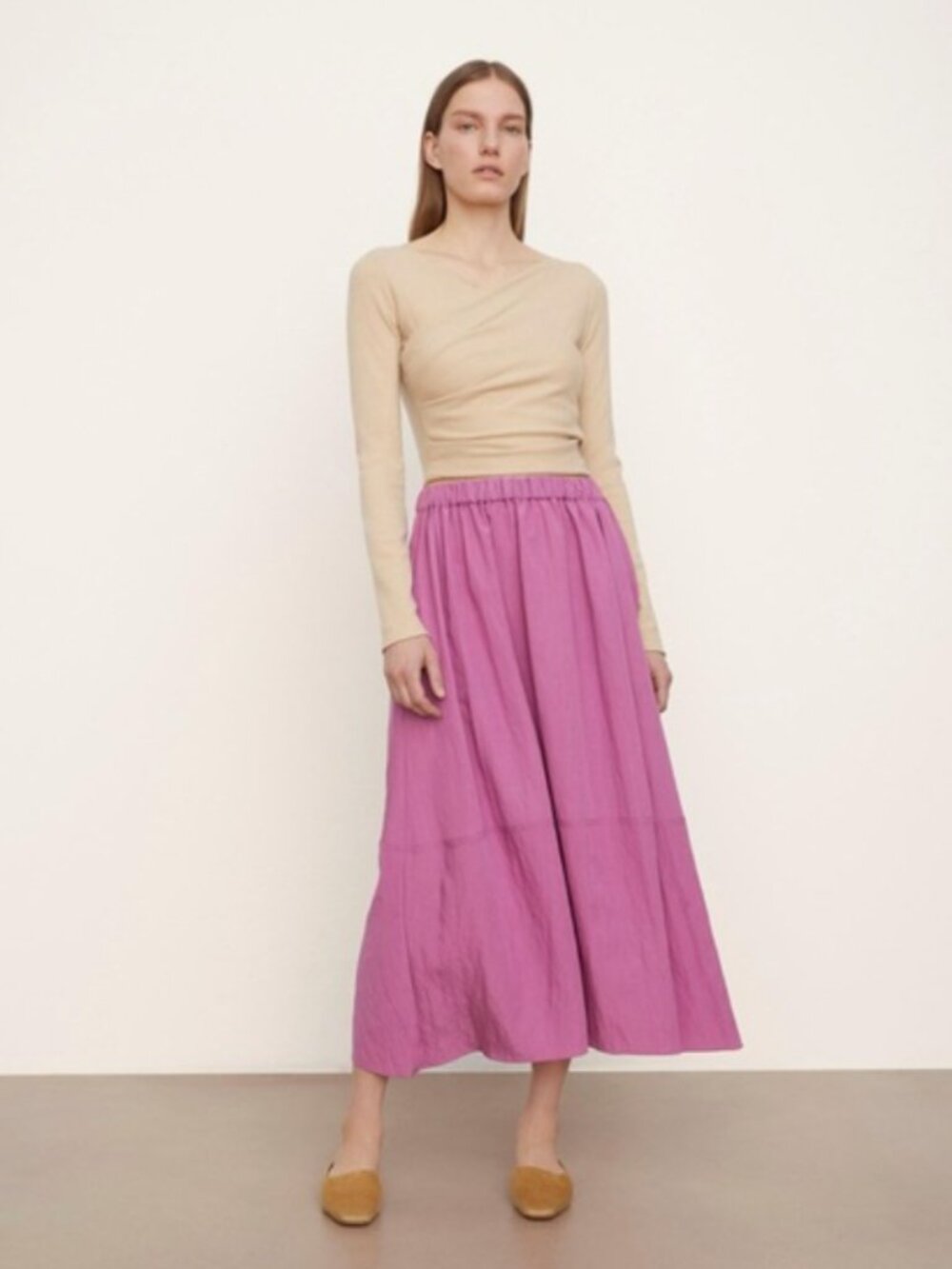 Vince Pull-On Tiered Skirt